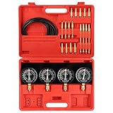 Motorcycle Fuel Vacuum Carburetor Synchronize Tool Kit Fuel Vacuum Carburetor Balancer Carb Sync Gauge Set with Storage Case