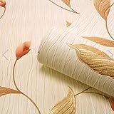 Tiffany Floral Trail Heavyweight Vinyl Wallpaper - Leaves - Pink/Bronze/Cream - Belgravia 160