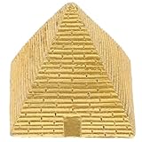 Small Pyramid Model Resin Figurine Decorative Egyptian Pyramid for Home Decor Unique Vintage Design for Bookshelf and Cabinet Decoration