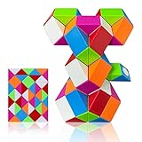 EACHHAHA Magic Snake 48 Parts - Christmas Stocking Fillers for Kids - Snake Cube Puzzle & Fidget Toys - Twist Puzzle Brain Teaser - Educational Toys & Party Bag Fillers (Rainbow*1)