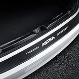 Car Bumper Protector for Op-el Astra F G H J K, Carbon Fiber Rear Trunk Sill Plate Cover Protective Sticker Tail Trim Strip,Black