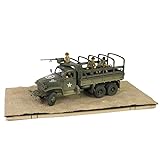for FOV US for GMC CCKW-353B Ten Wheel Army Card 1st Infantry Division 1/32 Tank Pre-built Model