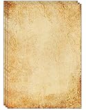 25 Sheets of Old Looking/Vintage Design Paper DIN A4. Great for Vintage invites and Letters