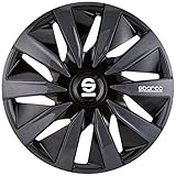 SPARCO SPC1391BKGR Wheel Covers Lazio 13-inch Black/Grey