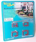TRI-ANG triang minic container gantries in red 1:1200 scale diecast model