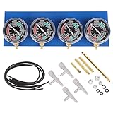 Holdfiturn Carb Carburettor Vacuum Balancer Gauge 4 Cylinder Gauges Kit for Motorcycle