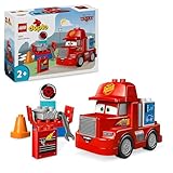 LEGO DUPLO Disney and Pixar’s Cars Mack at the Race Set, Truck Building Toy for 2 Plus Year Old Toddlers, Boys & Girls, Buildable Red Hauler from the Film, Birthday Gift Idea 10417