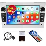 Android 13 Car Stereo for Vauxhall Corsa Astra Vivaro Zafira Combo Meriva Antara 1G+32G Support Mirror Link 7" Touch Screen Car Radio with Bluetooth GPS WiFi FM RDS Radio EQ USB SWC Head Unit (Silver)