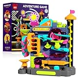 Beria Marble Run Toys for Kids 4-8 Year Old: Marble Runs Toy Vertical Obstacle Track Educational STEM Toys Gifts for Age 4 5 6 7 8 Years Old Boys Presents Indoor Coordination Puzzle Games