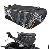 Sresk Ruckus Storage Accessories, Under Seat Storage Bag for Honda Ruckus AKA Zoomer 2010-2022 Scooters Water and Tear Resistant 1680D Nylon with Shoulder Straps Luggage Saddle Bag (Orange Piping)