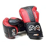 RIVAL RB10-INTELLI-SHOCK BOXING BAG GLOVES - BLACK/RED