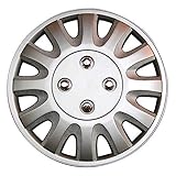 TopTech Motion 13 Inch Wheel Trim Set Silver Set of 4 Hub Caps Covers