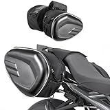 JF HOME BLISS Motorcycle Saddle Bag Waterproof Universal Luggage Storage Bag Expandable Capacity 36-58L Dual Side Pannier for Most Motorcycles