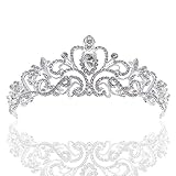 HPMAISON Crystal Wedding Crown Women Girls Rhinestone Pageant Tiara Headband Princess Queen Carnival Headdress Fancy Dress Accessories Birthday Prom Bridal Party Halloween Christmas Costume Gifts