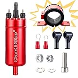 CarBole Universal Inline Extern Fuel Pump Fits 0580464070,High Pressure Petrol Pump With Shock Mount,Up to 250bhp,Engine Fuel Tank Pump