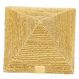 Toyvian Mini Resin Egyptian Pyramid Model Handicrafts Ornament for Home and Office Decoration Small Desktop Pyramid Ornament for Bookshelf Cabinet and Sand Table Display