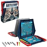 Hasbro Gaming Battleship Classic Board Game, Strategy Game For Kids Ages 7 and Up, Fun Kids Game For 2 Players, Multicolor