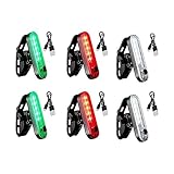 Boat Navigation Light,6Pcs USB Ship Warning Light,3 Types Flashing Mode, Built-in Rechargeable Battery, for Pontoon Boat,Yacht, Ship Kayak