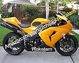 ZX-10R 06 07 Fairing Set For Kawasaki Ninja ZX10R 2006 2007 Yellow Black Sport Bike Fairings kit (Injection molding)