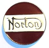 Norton Motorcycles Classic 1960's Biker Metal Motorbike Enamel Badge