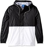 adidas Mens Originals Men's Berlin Windbreaker Warm Up or Track Jacket - Black -