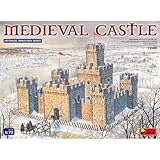Miniart 1:72 Scale Medieval Castle Plastic Model Kit, Gray