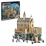 LEGO Harry Potter Hogwarts Castle: The Great Hall Set, Collectible Toy Playset for Kids, Boys & Girls, with 11 Minifigures Incl. Hermione Granger and Ron Weasley, Wizarding World Gift for Fans 76435