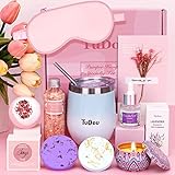 Birthday Pamper Gifts for Women, Unique Self Care Package Relaxation Spa Bath Set for Her, Wellbeing Get Well Soon Gifts for Women, Ladies Pamper Hampers Birthday Gifts for Mum, Sister, Friends, Wife