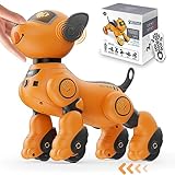 VATOS Robot Dog Toy for Kids, Voice & 2.4GHz Remote Control Robot Pet with Interactive Touch Sensors, Over 20+ Responses, Program Mode, Robotic Puppy Toy for Kids Boys & Girls