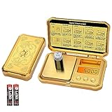GRAM PRES Digital Pocket Gram Scale 300g x 0.01g Accuracy， Small Mini High Precision Gold Scale Digital Weight Grams And Oz For Jewelry,Diamond，Arrows, Powders And Medicine,With 50g Cal Weights