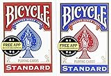 BICYCLE Poker Size Standard Index Playing Cards, 12 Deck Player's Pack