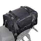 Rhinowalk Motor Pannier Bag 10/20/30L Multifunctional Waterproof Rear Rack Trunk Motorcycle Seat Bag, Black 30L