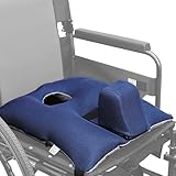 VexNook Anti-slip Wheelchair Cushions with Pommel Wedge and Safety Belt – Ergonomic Design for Optimal Comfort, Pressure Relief, and Stability, Suitable for Wheelchair Users Seeking Enhanced Security