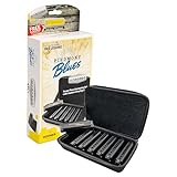HOHNER Piedmont Blues 7 Harmonica Pack with Case, Stainless steel (PBH7)