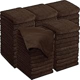36 Packs of Bleach Proof Towels Microfiber Absorbent Salon Towels Bleach Resistant Salon Hand Towels for Gym, Bath, Spa, Shaving, Shampoo, Home Hair Drying, 16 x 28 Inches (Coffee)