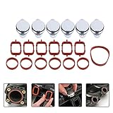 inlet manifold gasket m57 Swirl Flap flaps delete, 6x 33mm Swirl Flap Blanks Bungs Intake Gaskets Kit for 320d 330d 520d 525d 530d 730d