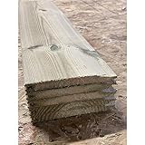 PACK OF 10 - Deluxe 12mm Pressure Treated Tongue Groove Boards - 2.4m Length - (121mm Width x 12mm Depth/Thickness)