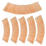 Toyvian 6pcs Thatch Roof: Simulation Artificial Thatch Grass for Miniature Roofs Decorative Straw Rolls Dollhouse Thatching for DIY Crafting and Event Decorations