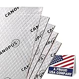 CANOPUS Professional Sound Deadening Mat for Cars, 50 mil 5 sqft, Pack of 5 Sheets, Butyl Sound Deadener Mat, Audio Car Sound Dampening Material for Car Trunk, Door, Floor and Ceiling, Silver