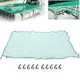 Cargo Net for Pickup Truck Bed with 10 PCS Hook 2m x 3m/6.5ft x 10ft Heavy Duty Luggage Bungee Net for Car ATV Boat SUV Van Trailer Snowmobile Secure Loads