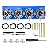 Motorcycle Carb Carburettor Synchronizer Vacuum Balancer Gauge tools 2/4 Cylinder Sync Gauges tools Kit