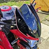 Midimttop Windshield Compatible with Su-zu-ki GSX-S750 GSXS 750 GSXS 750 2017 18 2019 2020 2021 2022 Windscreen Windshield Deflector with Bracket Motorcycle Accessories (Smoke)