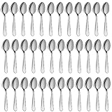 Teaspoons Set of 36, 6 inch Stainless Steel Tea Spoons, Food Grade Cutlery Spoons Set for Tea, Coffee, Use for Home, Kitchen, Restaurant, Dishwasher Safe