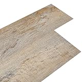 INMOZATA 5 m² Self-Adhesive Tile 36Pcs Vinyl Flooring Planks Floorboard Planks Waterproof Floor Stickers Peel and Stick Tile for Kitchen Bathroom and Bathroom Home Floor Tile 91.5 X 15.2CM(Light Oak)