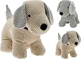 Door Stopper Dog Design Heavy Fabric Soft Fluffed Cute Novelty Puppy Animal Toy Door Stop - Home, Office, Shop Door Stopper