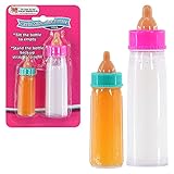 Bibi Doll - Set of 2 Baby Dolls Magic Milk Bottle New Born Doll Feeding Set Accessories Girls Toy
