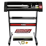 PixMax Vinyl Cutter Plotter Machine 28", SignCut Pro Design Software & Weeding Pack, Black