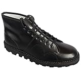 Mens Boys Original Monkey Boots Black Leather Size 4
