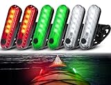 Lorsum Kayak Lights for Night Kayaking- Battery Operated Navigation Lights for Boat, Jet Ski, Dinghy and Paddle Board