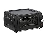 Reldor Tandoor Mini Oven Lahmacun Manakish Naan Bread Maker Pizza Oven Tandoori with Hot Top Plate, Mini Pizza Chapati roti maker for Home and Takeaways Electric Tandoor, Black